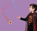 Kauczukowa Gumowa Świecąca Piłka DYNIA Halloween