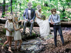 Maska Sowa Płomykówka 22x23 cm, 1 szt.