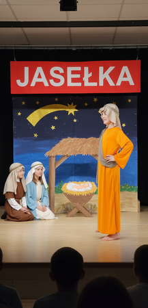 Strój Kostium PASTUSZEK Wędrowiec JASEŁKA 130/140