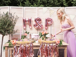 Girlanda Baner Flagietki Mix Złoty Nadruk, 210cm