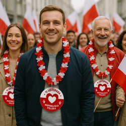 NASZYJNIK Biało Czerwony na Dzień Niepodległości