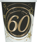 Kubeczki Papierowe 60 URODZINY 240ml 6szt.