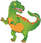 Balon Foliowy DINOZAUR Dino T-Rex, 35cm
