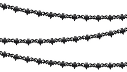 Girlanda bibułowa Nietoperze, czarny, 4m