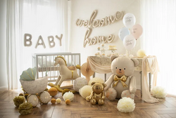 Balon Foliowy OH BABY Baby Shower Urodziny 45cm