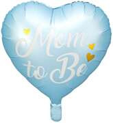 Balon foliowy Mom to Be, 35cm, niebieski