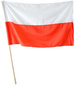 FLAGA POLSKI na Kiju Drzewcu 110x68cm