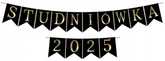 Baner STUDNIÓWKA 2026 Czarno Złoty, 1kpl.