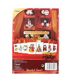 Szablony do dekoracji sztucznym śniegiem, 8 szt.