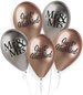 Balony Shiny Premium Just Married Mr&Mrs 13" 5szt.