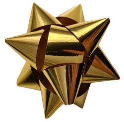 Rozety przyklejane 11 cm, złote 15 szt. 1 op.