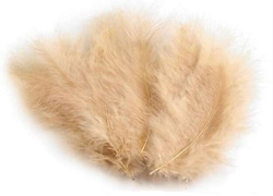 Piórka Beżowe 10-12cm op. 50szt.