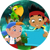 Opłatek tortowy 14 cm, Jake i Piraci 1 szt.