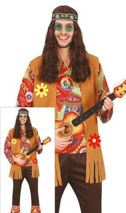 Kostium Strój Hipisa HIPPIS Peace Retro Lata 70, M