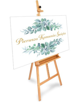 Plakat na komunie bluszcz 60cm x 42 cm 1 szt.