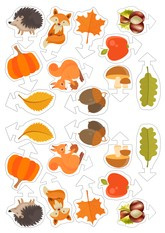 Figurki na babeczki, Jesień 1 kpl.