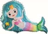 Balon foliowy Syrenka, 66x47 cm