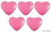 Balony serca różowe, 1 szt.