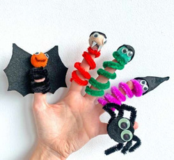 Pompony Pluszowe Kolorowe Juicy Mix 60szt.