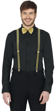 Muszka Mucha ZŁOTA Brokatowa na Gumce Sylwester