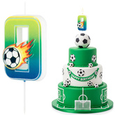 Świeczka Kibica Piłkarska Cyfra 0 PIŁKA NOŻNA