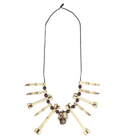 NASZYJNIK Szyję KOŚCI Czaszka Szaman Jaskiniowiec