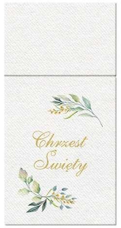 KIESZONKI Serwetki na Sztućce CHRZEST ŚWIĘTY 25szt