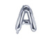Balon foliowy Litera "A", 35cm, srebrny, 1 szt.