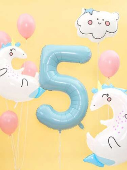 Balon foliowy Jednorożec, 70x75cm, 1 szt.