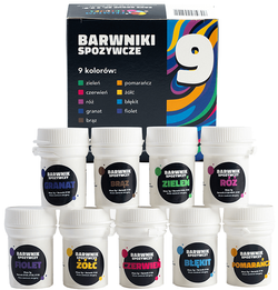 Barwnik 3g - Zestaw 9 szt.