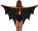 SKRZYDŁA NIETOPERZA Czarne Wampir 170x80cm