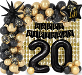 Zestaw Urodzinowy Happy Birthday 20, Kurtyna Panel