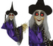 Dekoracja Interaktywna CZAROWNICA Halloween 75cm