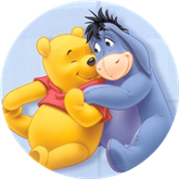 Opłatek tortowy 20 cm, Kubuś Puchatek 1 szt.