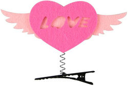 Spinki do Włosów Klipsy Love Serca 2szt.