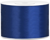 Tasiemka satynowa, granatowa, 50mm/25m