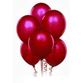 Balony metaliczne 12  cali, 100 szt., bordowy