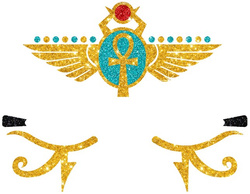 Naklejki Brokatowe Biżuteria na Twarz EGIPCJANKA