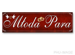 Tablice rejestr. weselne 50x11,5 cm, 1 szt