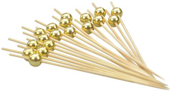 Szpilki do koreczków Złote Kuleczki 24 szt.