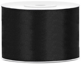 Tasiemka satynowa, czarna, 50mm/25m