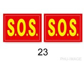 Naklejki na buty S.O.S., 2 szt, 1 op.