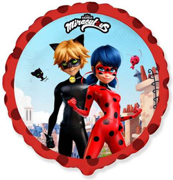 Balon foliowy 18" FX - "Miraculous - Street" 