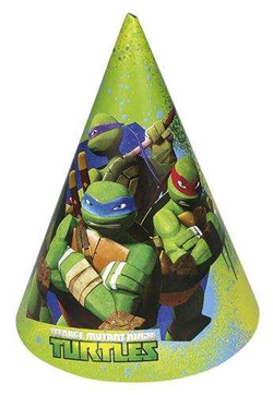 Czapeczki Wojownicze Żólwie Ninja, 6 szt.