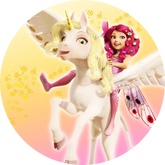 Opłatek tortowy 14 cm, Mia i Ja 1 szt.