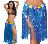 Spódnica Spódniczka Hawajska Niebieska Hawaje 75cm