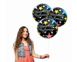 Balon foliowy Wszystkiego Najlepszego, 18", 1 szt.