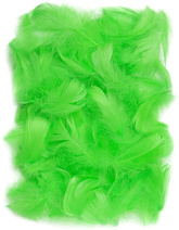 PIÓRKA Dekoracyjne Ozdobne ZIELONE 5-12cm 10g