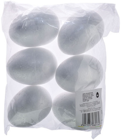 JAJKA Jaja STYROPIANOWE do Dekoracji 7cm 6szt.