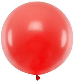 Balon okrągły 60 cm, Pastel Poppy Red